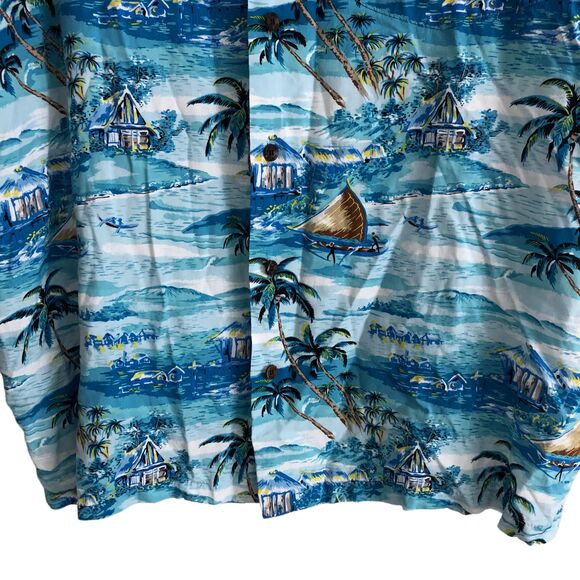 Kalaheo Men's Hawaiian Shirt Size XL Graphic Made in USA 100% Rayon Camp - Picture 7 of 9